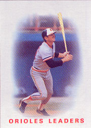 1986 Topps Baseball Cards      726     Orioles Leaders#{Rick Dempsey